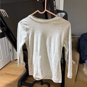 Zoya light grey Long Sleeve Tee